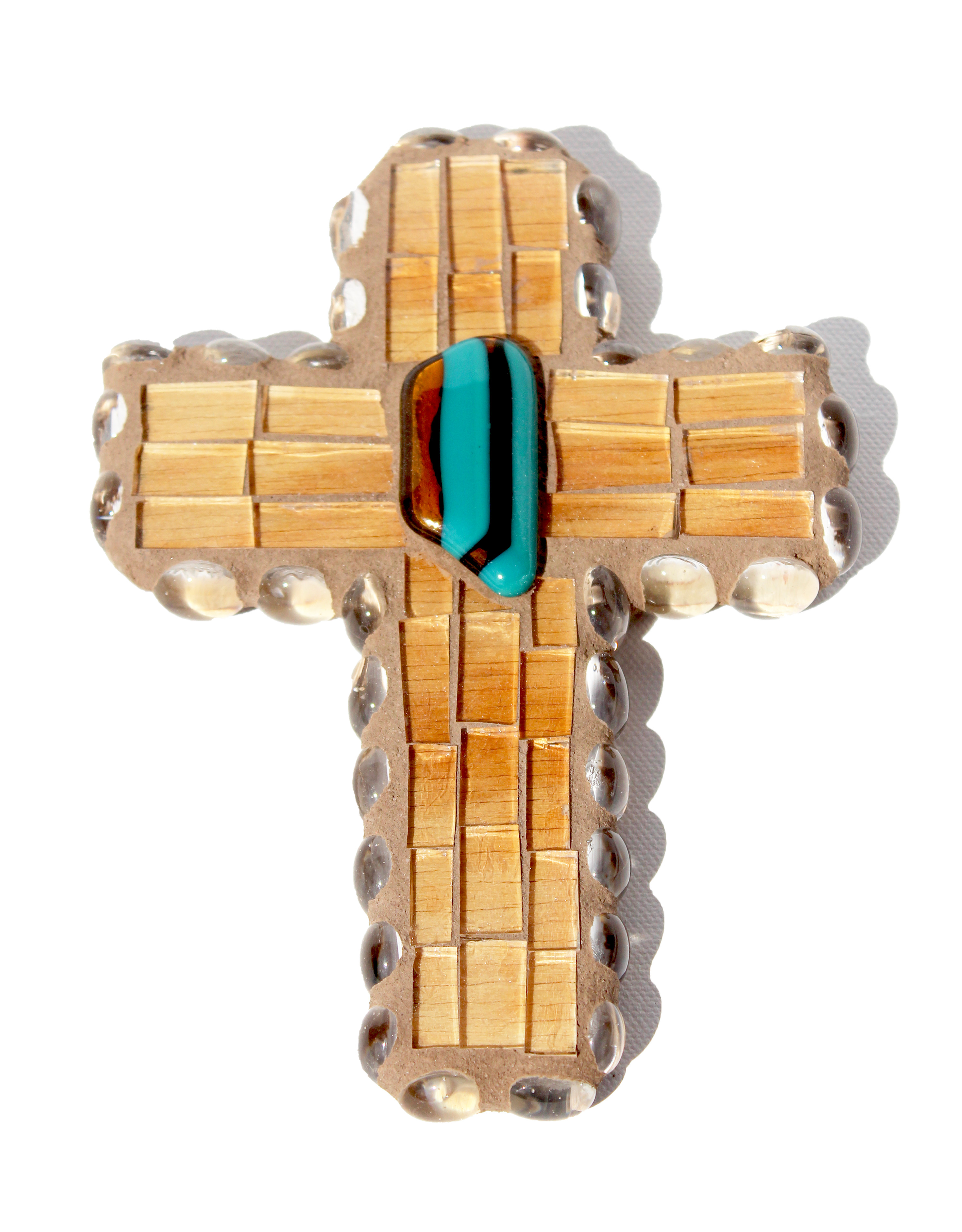 Stone Glass Mosaic Cross
